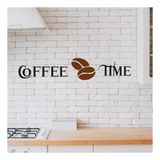 Ahşap Dekoratif Yazılı Insert Coffee Time Mutfak Tablo Süsü