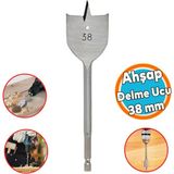 Ahşap Delme Ucu Matkap Ucu Tahta Sunta Plastik Alçıpan Delme Ucu Bits Yaprak Uç 38 mm - 1 - Gri