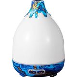 Ahşap Desenli 300ML Ultrasonik Aroma Difüzör ve Hava Nemlendirici - Mavi