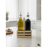 Ahşap Doğal 2Li Set Yağdanlık Ve Sosluk Takımı(Set)(Ihlamur - Kavak) Ahşap Rengi 10 Set