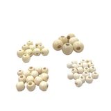 AHŞAP DOĞAL BONCUK (12 MM (100 ADET))