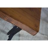 Ahşap Doğal Kütük Yemek / Toplantı / Çalışma Masası - Ahşap - Ceviz - 80 X 200