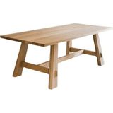 Ahşap Doğal Kütük Yemek / Toplantı / Çalışma Masası - Eskitme - 80 x 200
