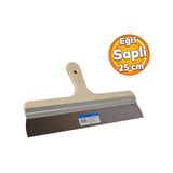 Ahsap Egri Sapli Metal Macun Spatula Temizlik Boya Siva Kazima Harc Karistirma Ispatulasi 25 Cm