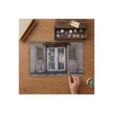 Ahşap Eski Pencere Tasarımı 240 Parça Ahşap Puzzle Ahşap Kutuda MP01192