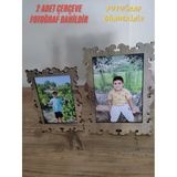 Ahşap Fotoğraf Çerçevesi 13X18 Cm Ve 15X21 Cm (Fotoğraf Dahil) Dekoratif, Masa Üstü Çerçeve