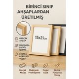 Ahşap Fotoğraf Çerçevesi 15X21 cm | 1. Sınıf Pürüzsüz Yüzey | Masaüstü & Dekoratif