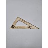 Ahşap Gönye Cetvel 20 cm - 1
