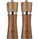 Ahşap Gövdeli Tuz ve Karabiber Öğütücü, 16 Cm, 2'li Set - Seçenek 1