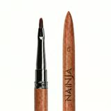 Ahşap İnce Uçlu Oval Protez Tırnak Jel Fırçası Kapaklı 7Mm Wnr-005Rb