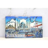 Ahşap İstanbul Temalı Magnet Alk4362 FRTKGT55MT3-KH-ALK4362