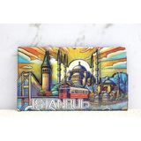 Ahşap İstanbul Temalı Magnet Alk4365