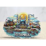 Ahşap İstanbul Temalı Magnet Liv398