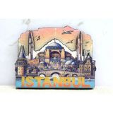 Ahşap İstanbul Temalı Magnet Liv564
