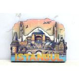 Ahşap İstanbul Temalı Magnet - Model 6