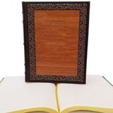 Ahşap Kapaklı Deri Defter - Kişiselleştirilebilir Hediyelik - ETT