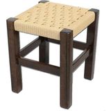 Ahşap Kapısı Tabure 35 Cm