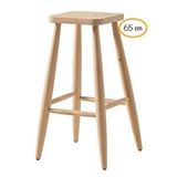 Ahsap Kare Bar Tabure Sandalye 65 Cm