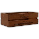 Ahşap Kasa Zeytinyağlık Yağdanlık Organizer 30X15CM