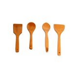 Ahşap Kaşık Spatula Kepçe Seti 4 Lü, 5DAHSPKSK4LUSET