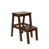 Ahsap Katlanir Merdiven Tabure Ceviz 34X32x58 Cm Cın087