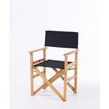 Ahşap Katlanır Rejisör Sandalye - 6456 Ecorce Tube Marron - Polyester