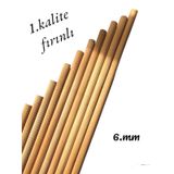 Ahşap Kavela Çıta Çubuk Kavela Yivli 6 Mm 100 Cm 10 Ade