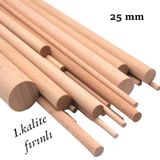 Ahşap Kavele Çıta Çubuk Kavela Kayın 1. Kalite 50 Cm 25 Mm 4 Adet