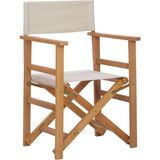 Ahşap Kayın Masif Katlanır Atina Rejisör Sandalye - 6456 Ecorce Tube Marron - Polyester