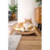Ahşap Kedi Yatağı – Yıkanabilir Hamak Tasarım-Modern İç Mekan Kedi Yuvası-Meowood