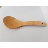 Ahşap Kepçe Kaşık Büyük Boy Ahşap Uzun Saplı Kaşık 26 cm Ahşap Tahta Kaşık Bambu Yemek Kepçesi - Altın - Ahşap
