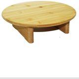 Ahşap Kesim Tahtası Panosu 30 Cm. Yuvarlak Bambu Ayaklı ROYALEKS-10506 - Çok Renkli - Seçenek Mevcut Değil