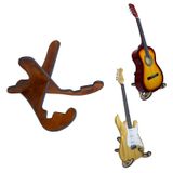 Ahşap Klasik Akustik Elektro Gitar Standı Donizetti Siyah