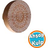 Ahşap Kulp Düğme Çiçek Desenli Mobilya Dolabı Dolap Çocuk Odası Çekmece Mutfak Kulpu Kulbu Kulpları - 1