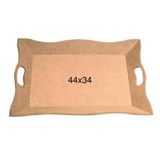 Ahşap Kulplu Tepsi 44x34cm T704
