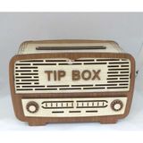 Ahşap Kumbara Nostalji Radyo Tip Box Bahşiş Kutusu (457612663)