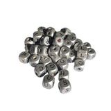 Ahşap Küp HARFLİ Boncuk 10X10 MM 100 GRAM Gümüş