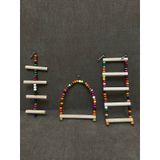Ahşap Kuş Oyuncağı 3'lü Set