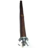 Ahşap Kuş Tüneği, Metal Bağlantı Aparatlı, Doğal Dal, 26 Cm
