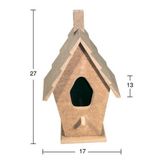 Ahşap Kuş Yuvası 27X17cm Ku238