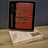 Ahşap Kutulu Deri Cüzdan Anahtarlık Set MKTB-Nrl-N-102