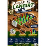 Ahşap Langırt Seti - Ahşap Oyuncak - Futbol Oyuncakları - Top Oyuncak Langırt Setleri - Langırt Oyuncakları - Ahşap Masa