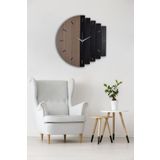 Ahşap Lazer Kesim Cordoba Duvar Saati 50 Cm - Rhythm