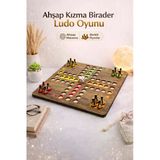Ahşap Ludo Oyunu (Kızma Birader) - 4 Kişilik Premium Masa Oyunu