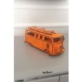 Ahşap Maket Vosvos Minibüs Dekoratif Süs Nostaljik Obje Biblo Woswos