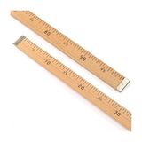 Ahşap Manifatura Cetveli Demirli 1 Metre (100 Cm)