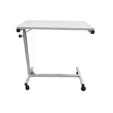Ahşap Manuel Yemek Masası|Antibakteriyel Elektrostatik Boyalı, Tekerlekli & Manuel Çevirmeli Tasarım