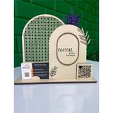 Ahşap Masaüstü (Kişiye Özel) Qr Kodlu Kartvizitlik|20*15 CM|MK5001