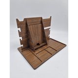 Ahşap Masaüstü Telefon Tutucu Organizer 20 cm x 17 cm x 17 cm