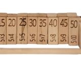 Ahşap Matematik Öğrenme Oyunu, Çarpım Tablosu Öğrenme oyunu 5 Ler, Eğitici Oyuncak 2 kişilik Oyun